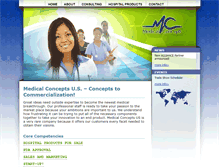 Tablet Screenshot of medicalconceptsus.com